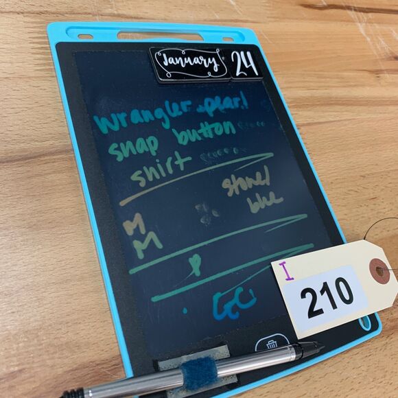 Wrangler Shirt Mens M Stone Blue Plaid Western Yoke Pearl Snap Button Pockets - Picture 9 of 10